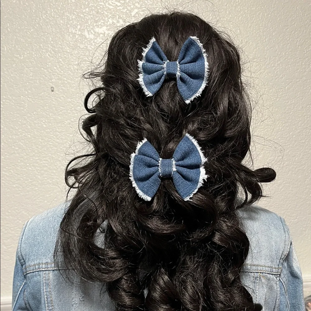 Hairbow Bundle Lot Coquette Kawaii Twee Cottagecore Preppy Academia Fabric Bow